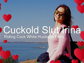 Grécky Greek Cuckold Slut Irina - Riding Cock As Husband Films